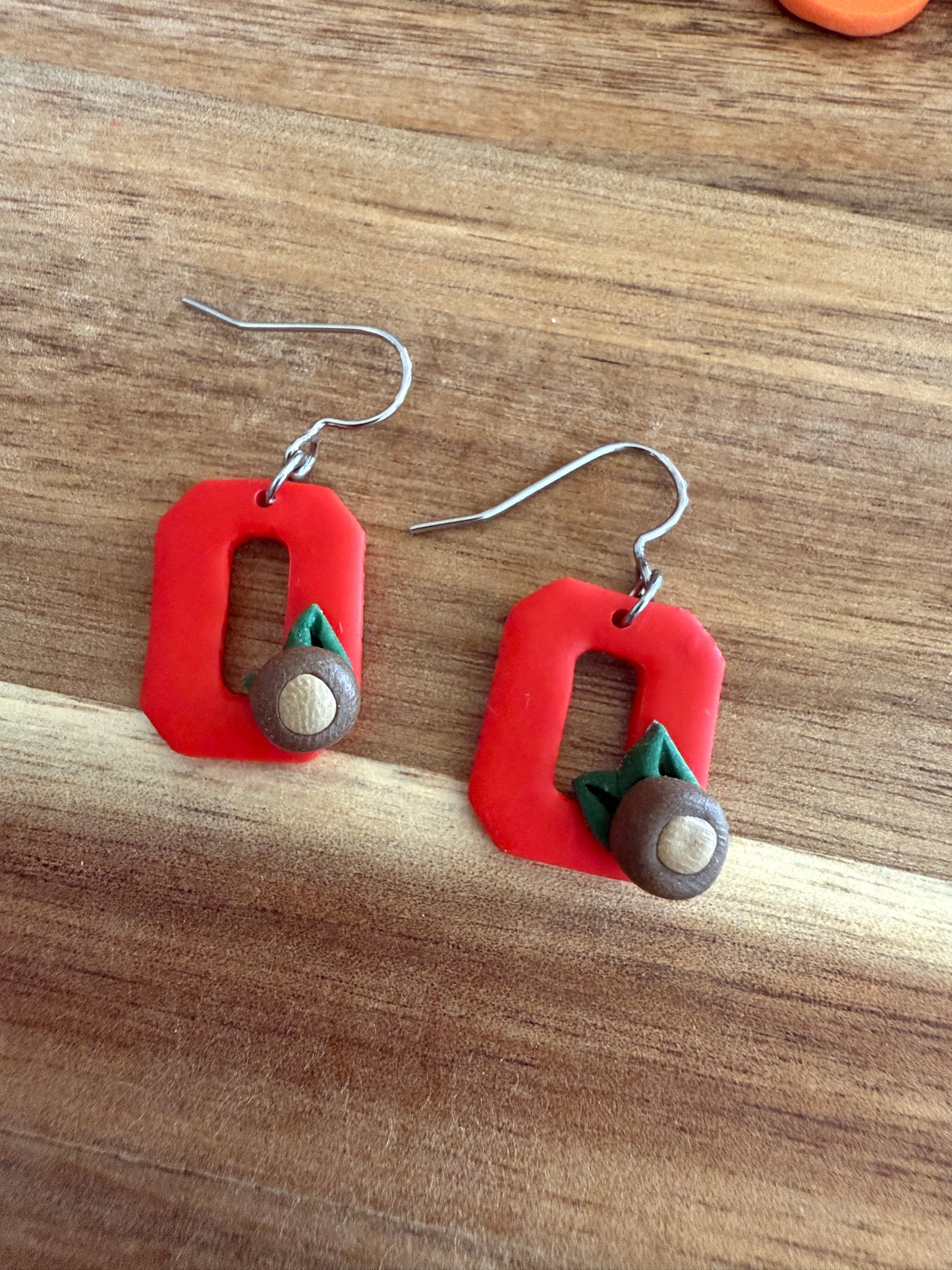 Block O Dangle Earrings