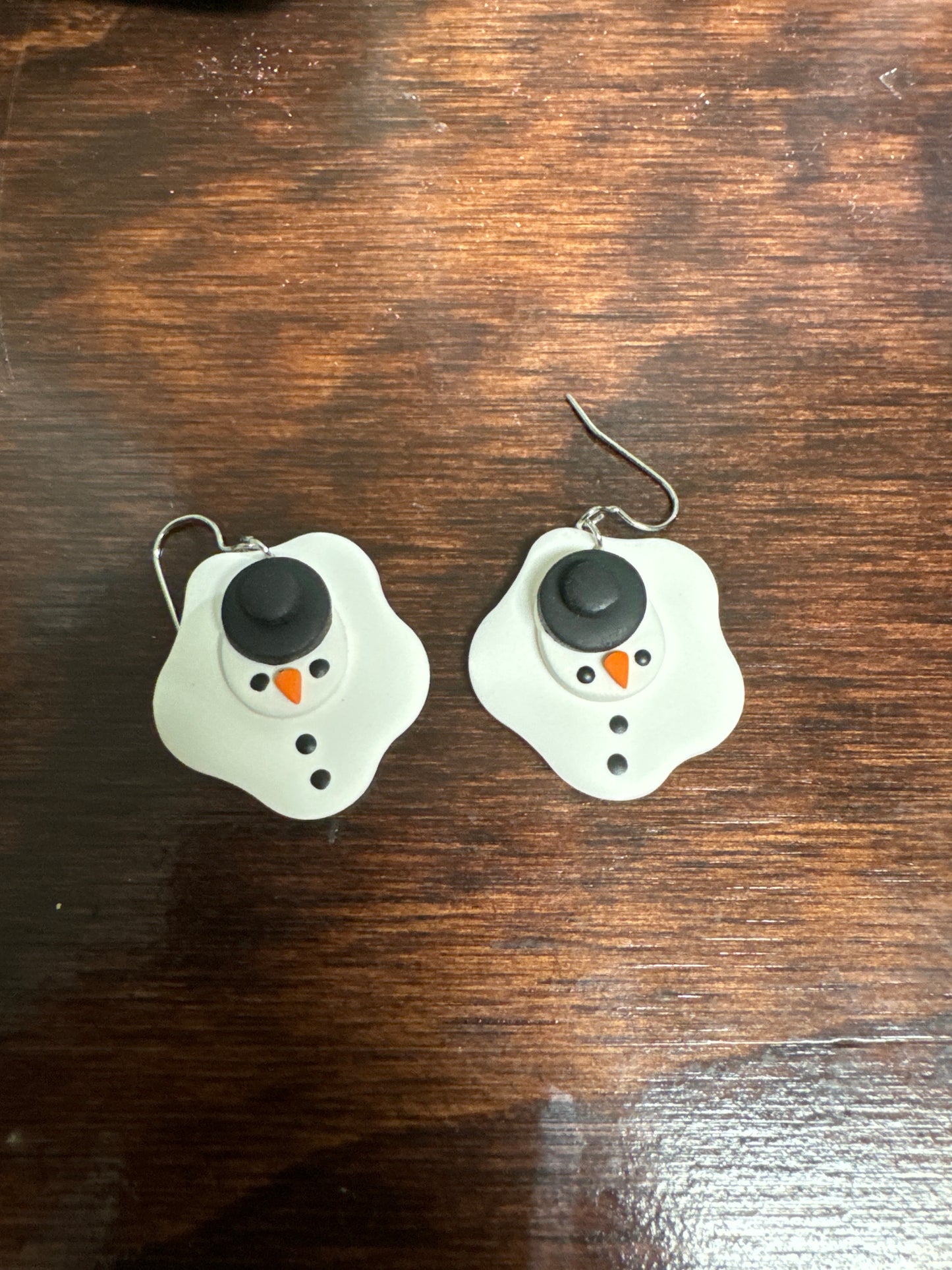 Snowman Dangle Earrings