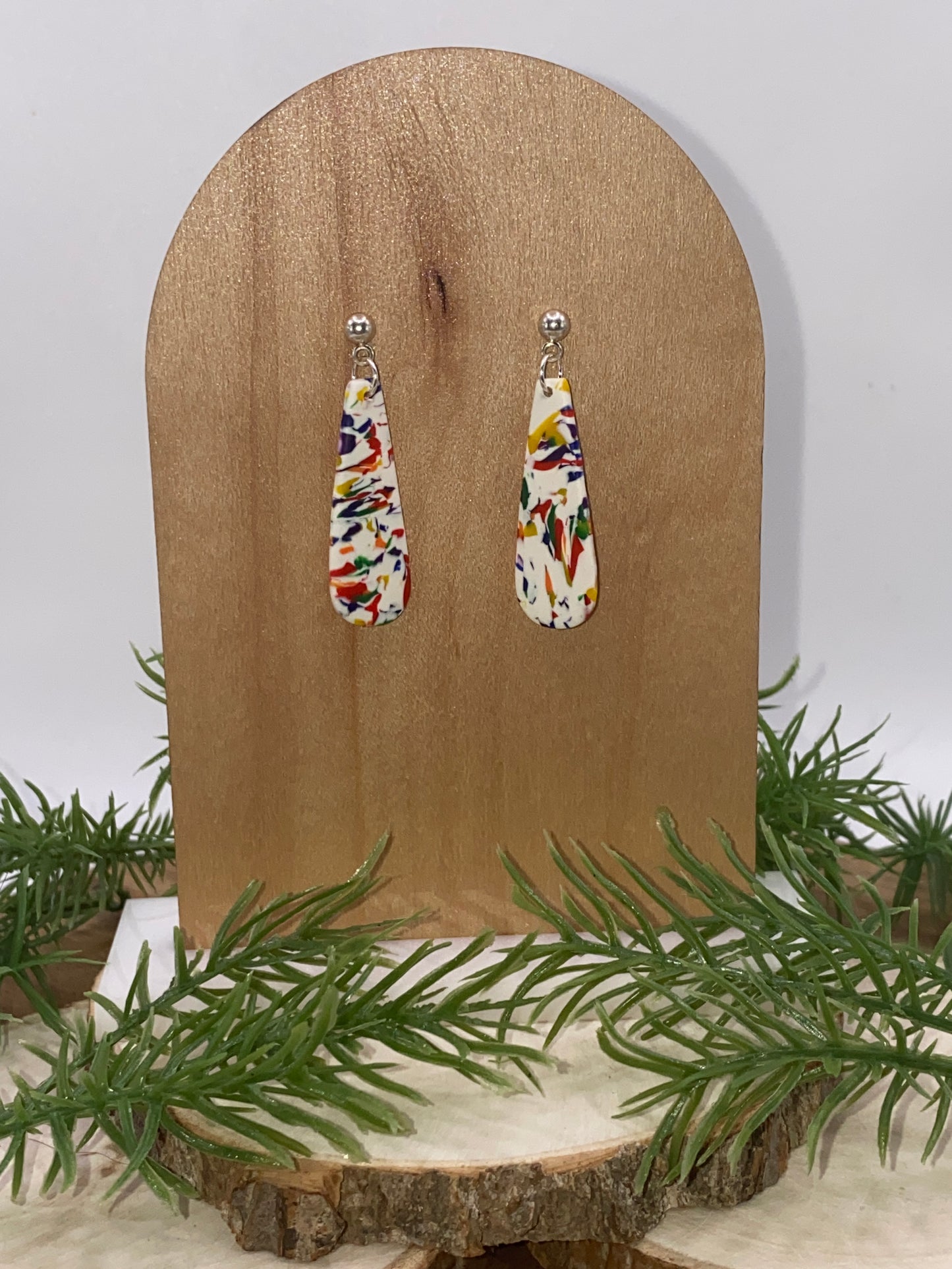 Pride Tie Dye Dangle Earrings