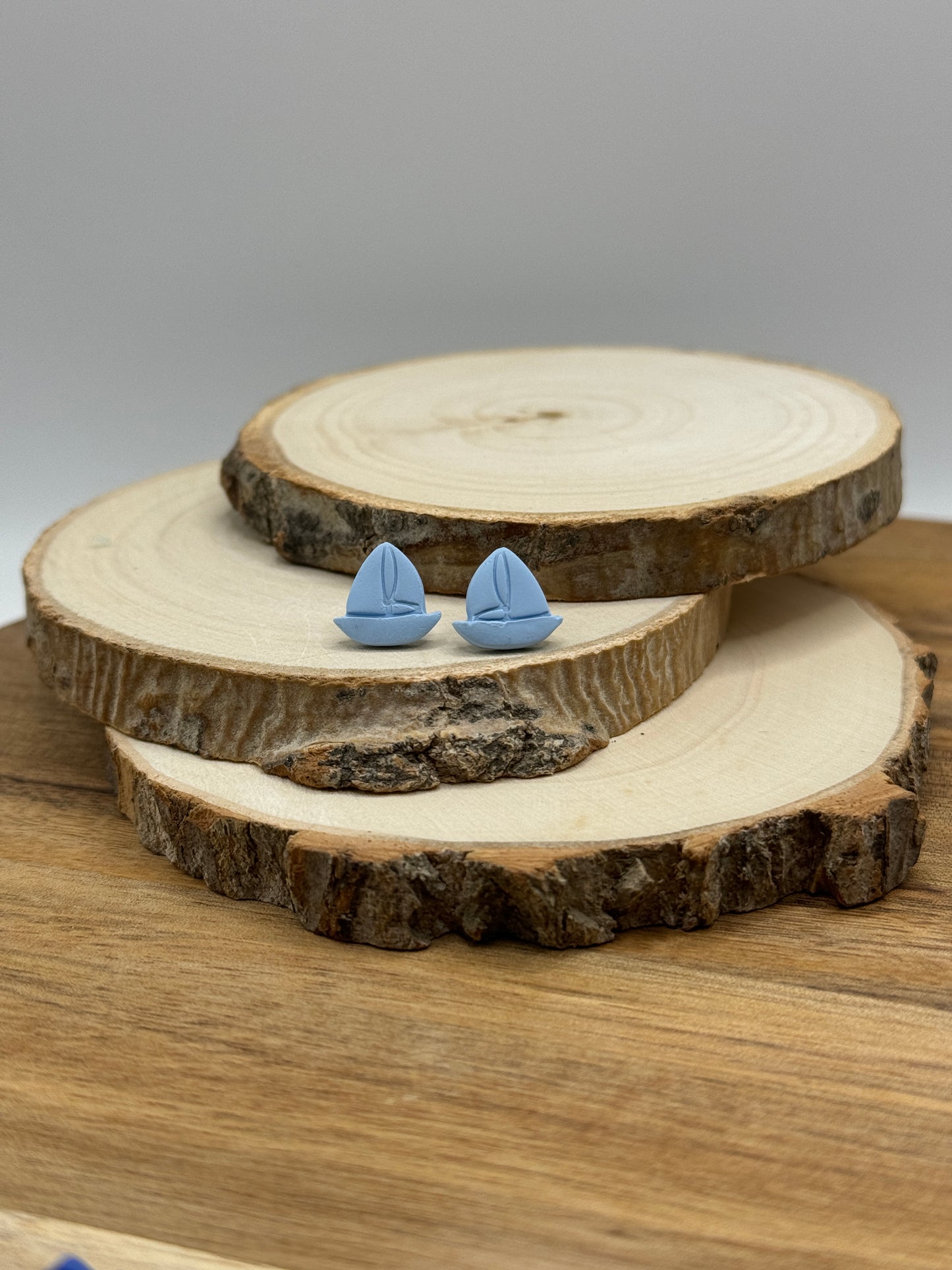 Sail Boat Stud Earrings