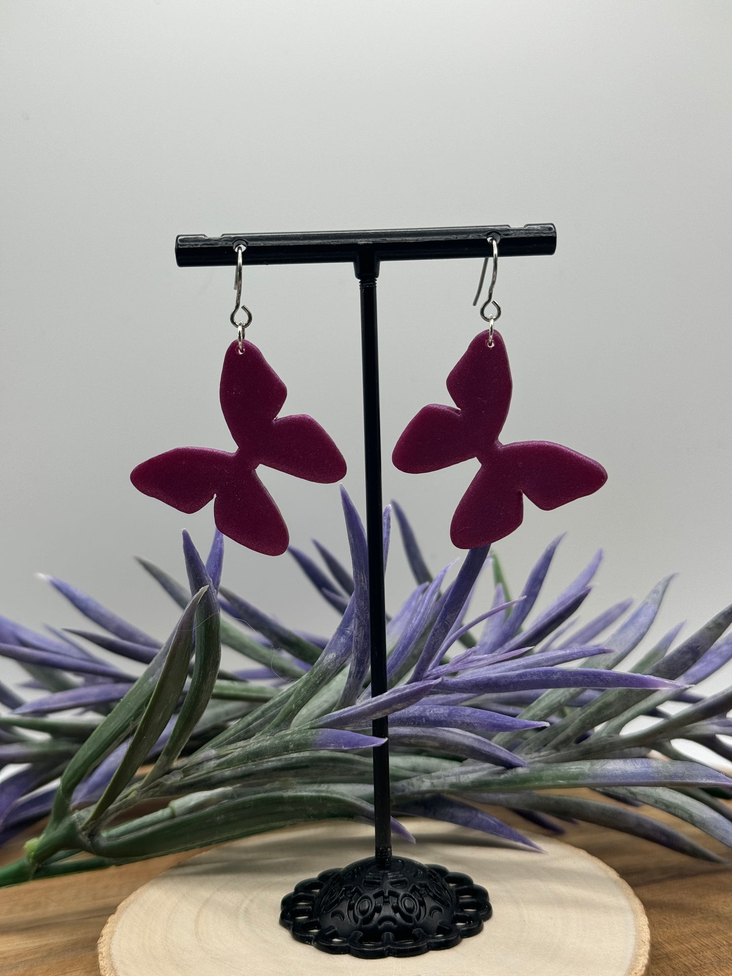 Large Butterfly Dangle Earrings
