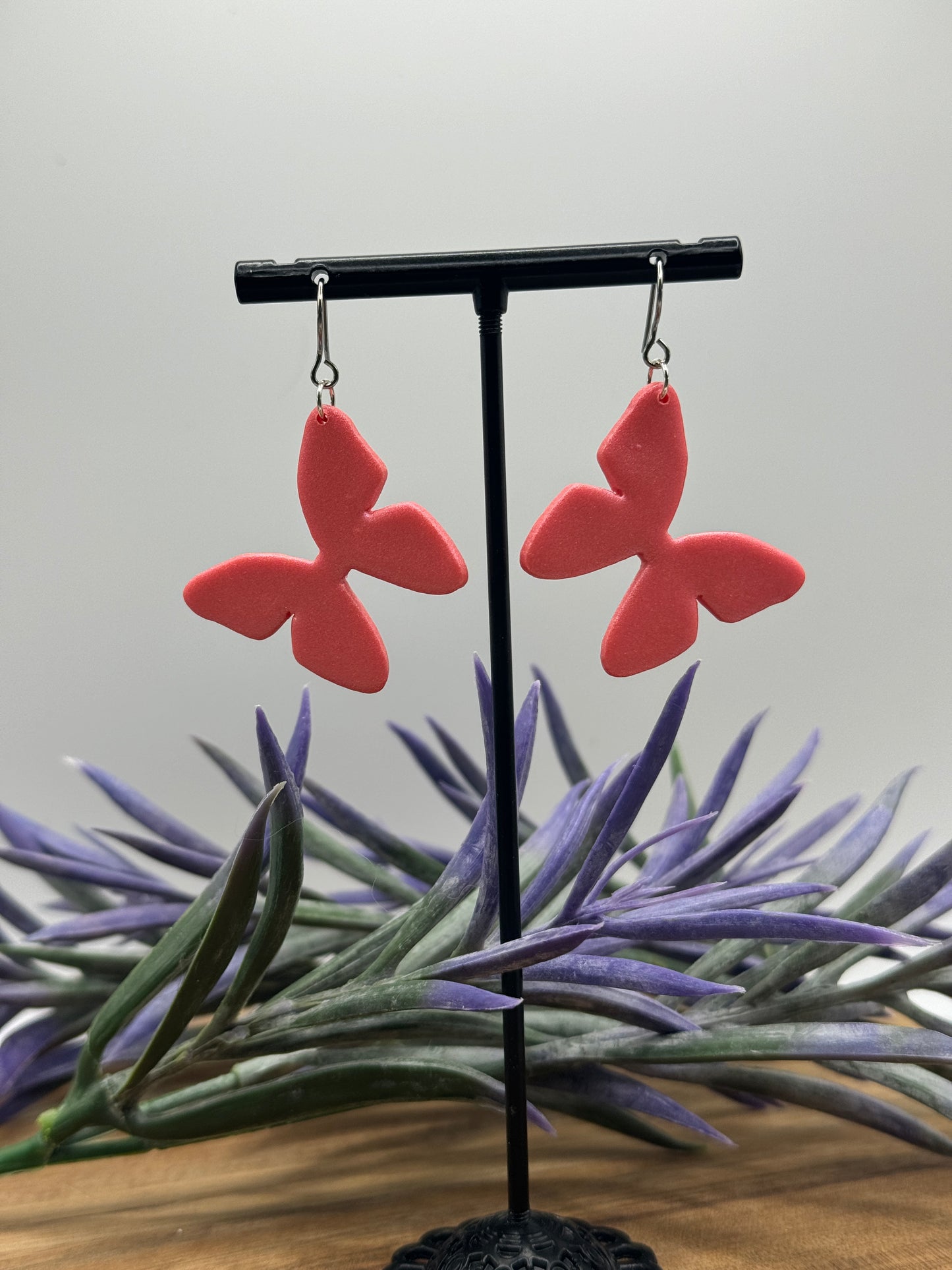 Large Butterfly Dangle Earrings