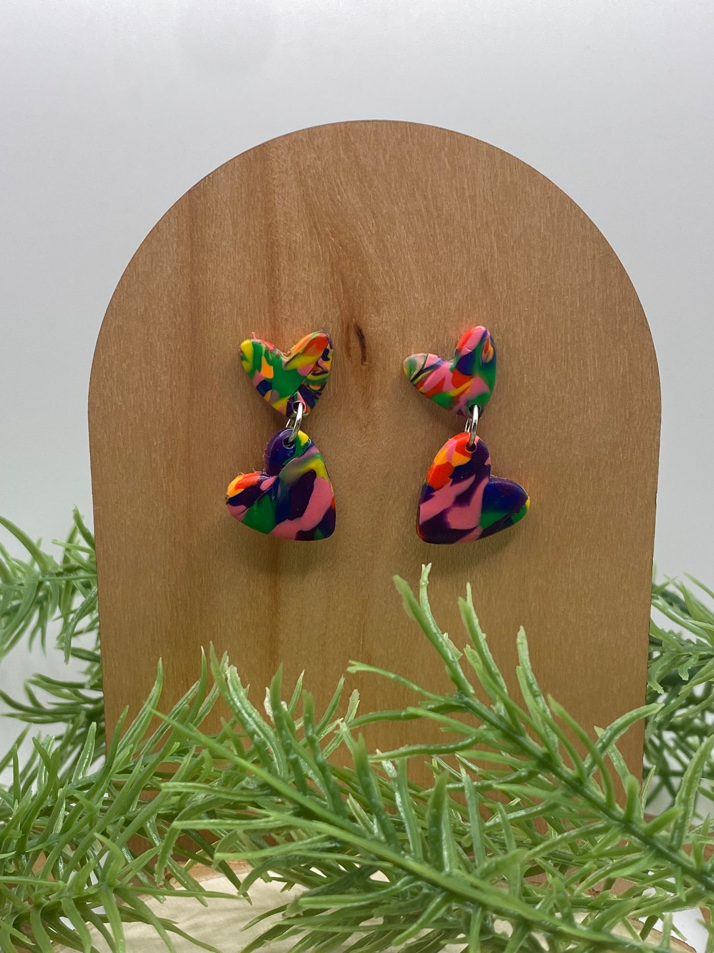 Pride Tie Dye Dangle Earrings
