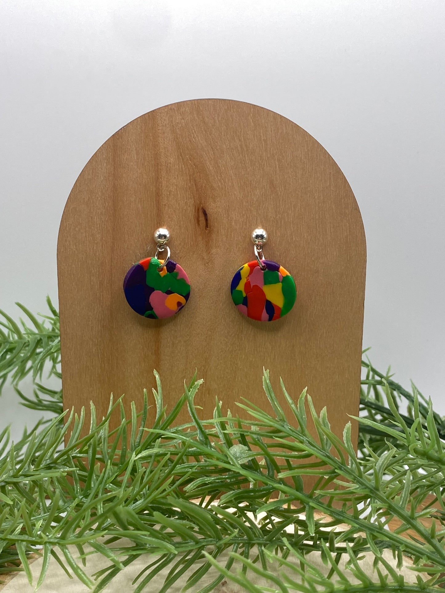 Pride Tie Dye Dangle Earrings