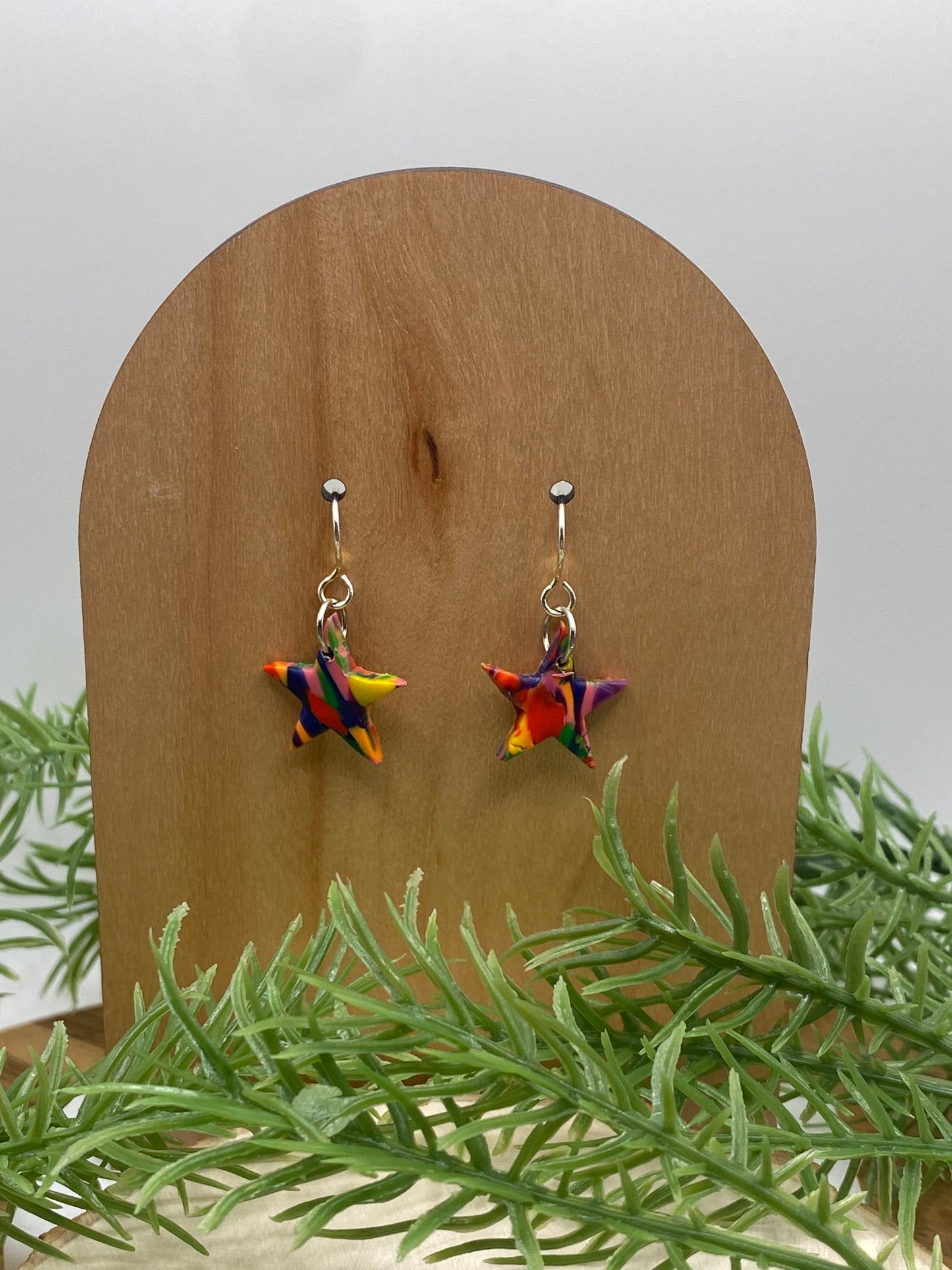 Pride Tie Dye Dangle Earrings