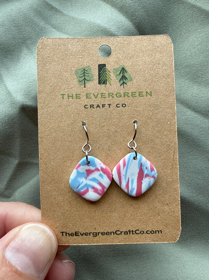Pride Tie Dye Dangle Earrings