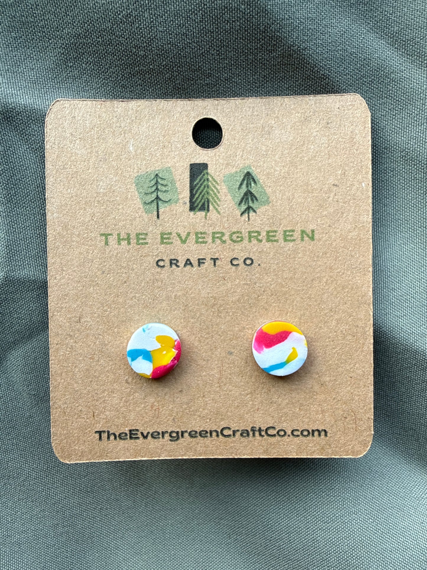 Pride Tie Dye Stud Earrings
