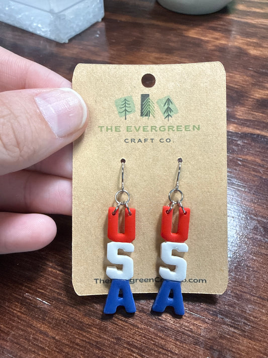 USA Dangle Earrings