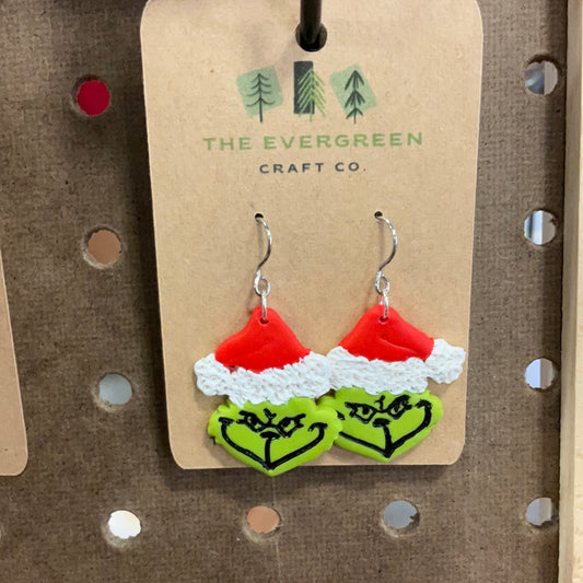 Grinch Dangle Earrings