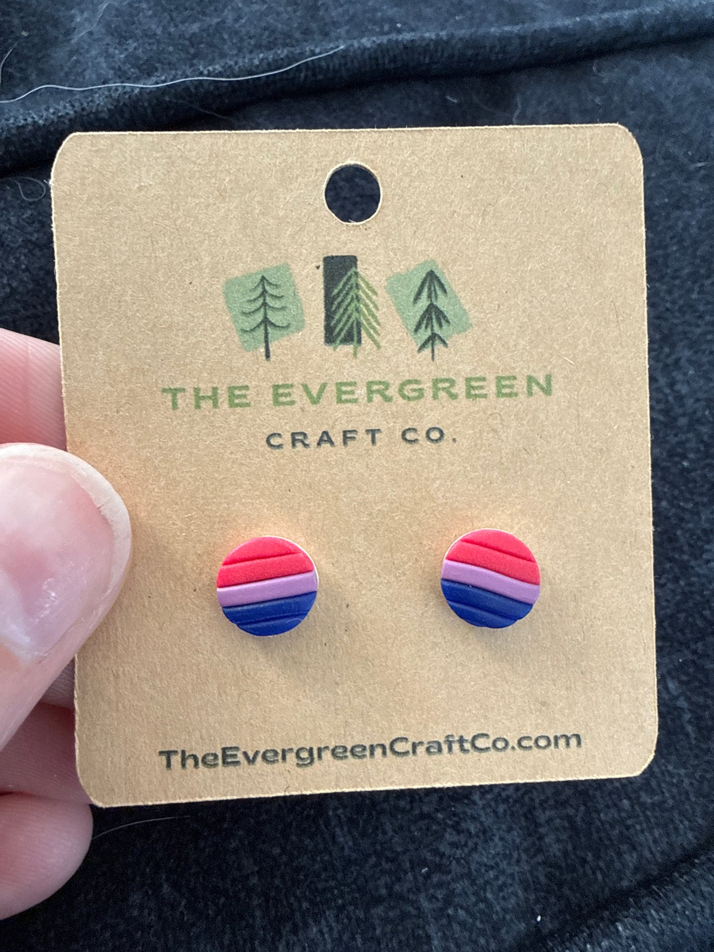 Pride Flag Stud Earrings