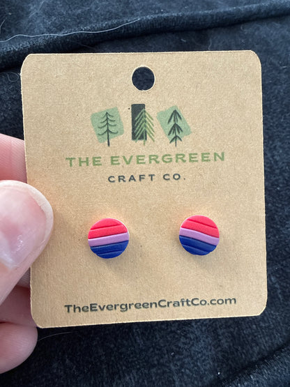Pride Flag Stud Earrings