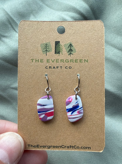Pride Tie Dye Dangle Earrings