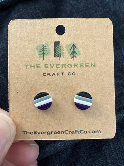 Pride Flag Stud Earrings