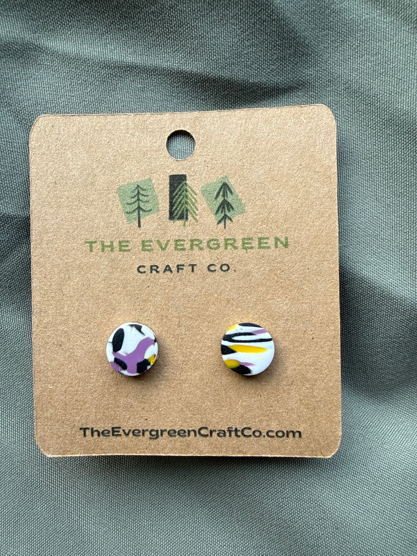Pride Tie Dye Stud Earrings