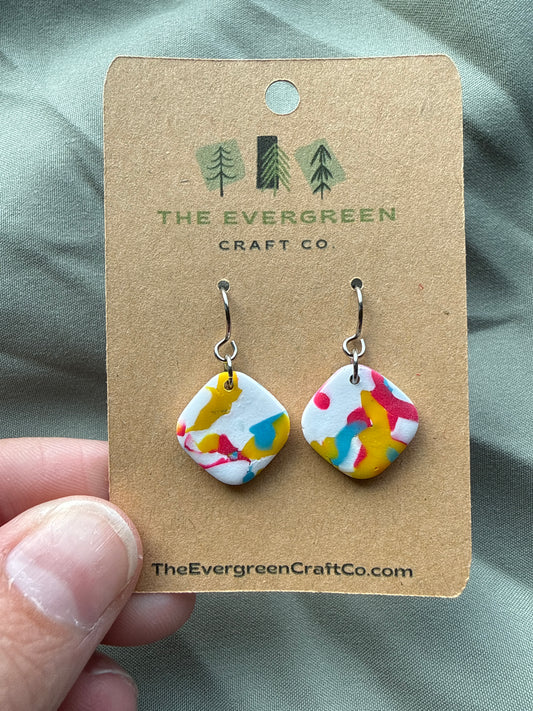 Pride Tie Dye Dangle Earrings