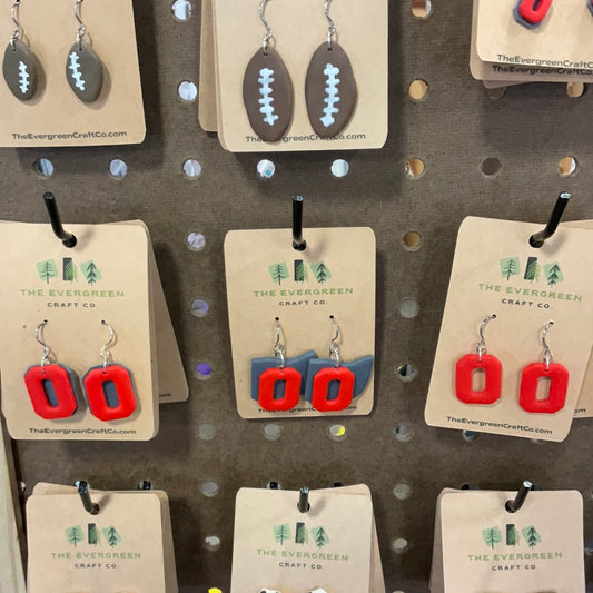 Block O Dangle Earrings