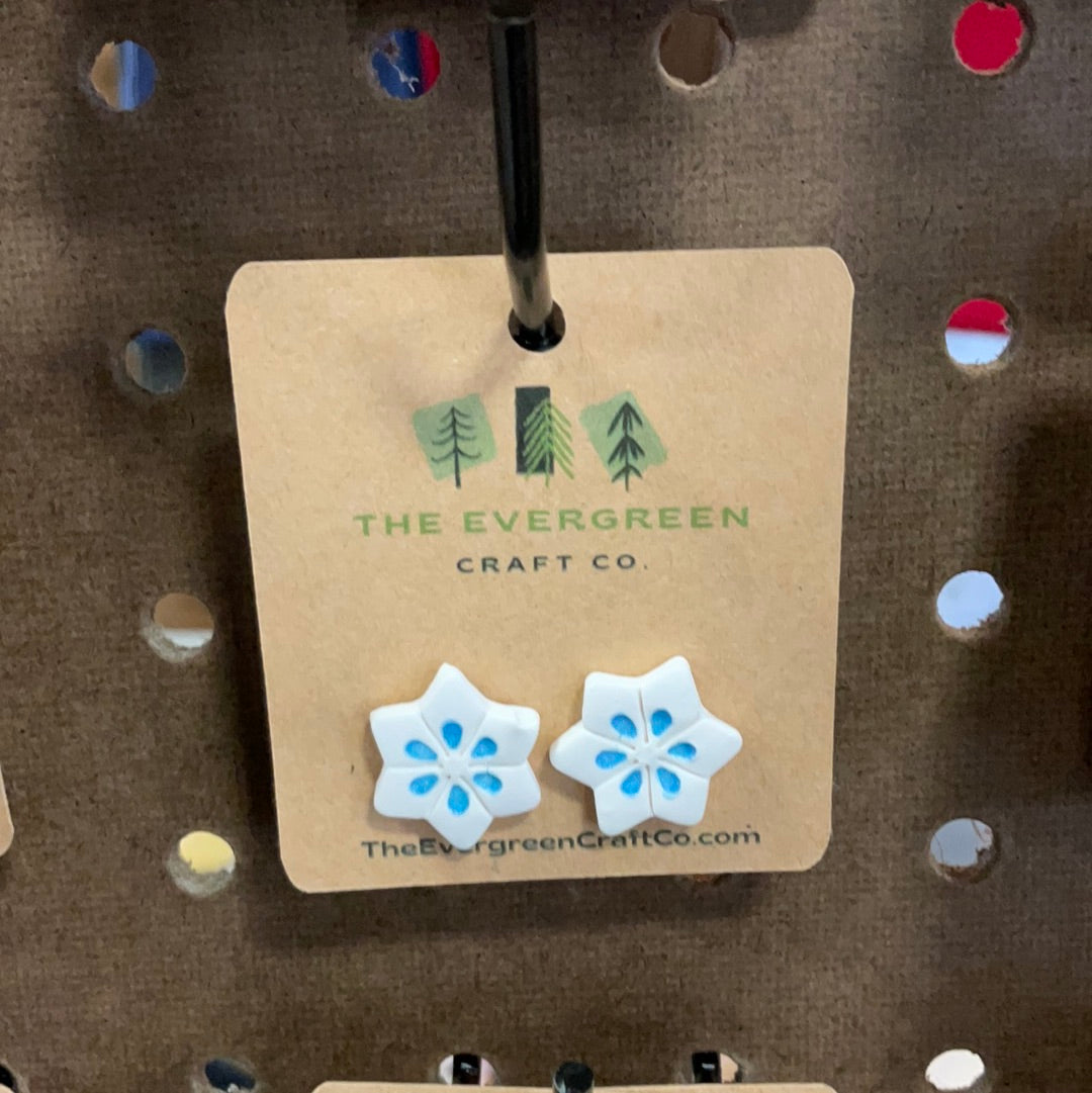 Snowflake Stud Earrings