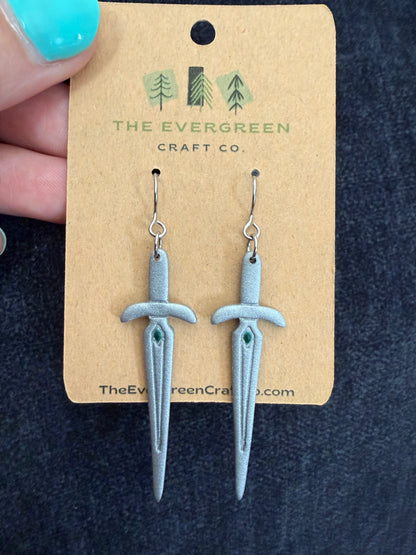 Sword Dangle Earrings