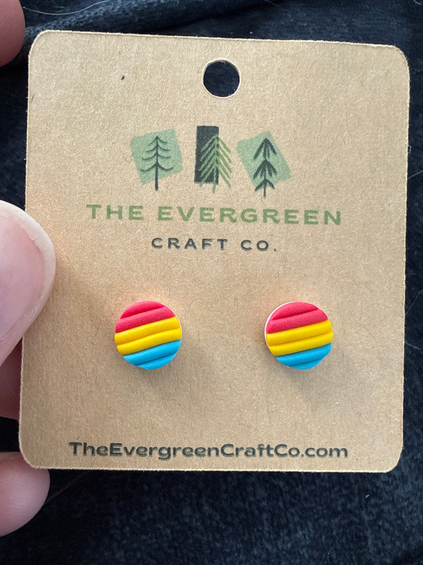 Pride Flag Stud Earrings