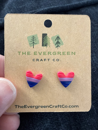 Pride Flag Stud Earrings