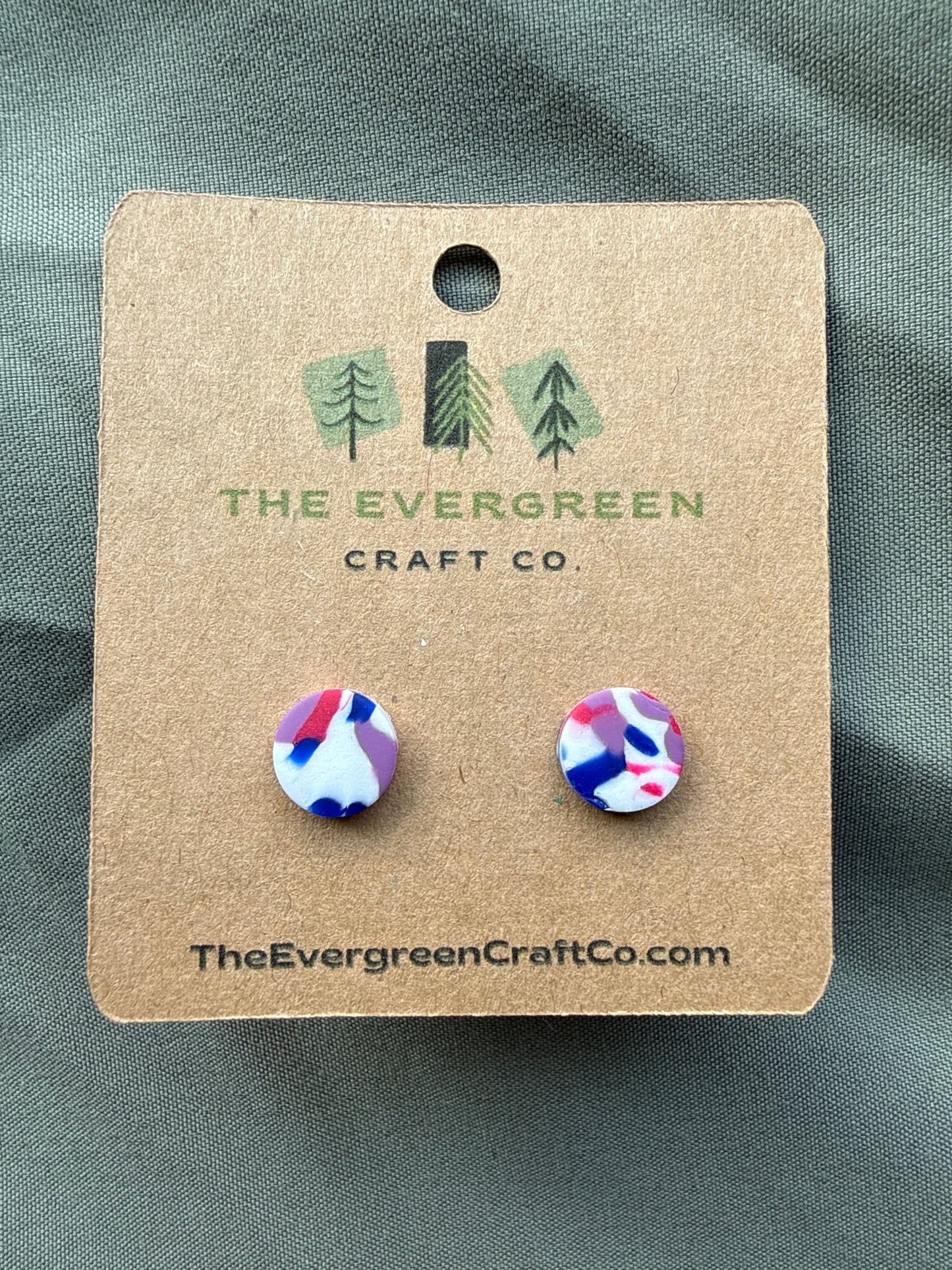 Pride Tie Dye Stud Earrings