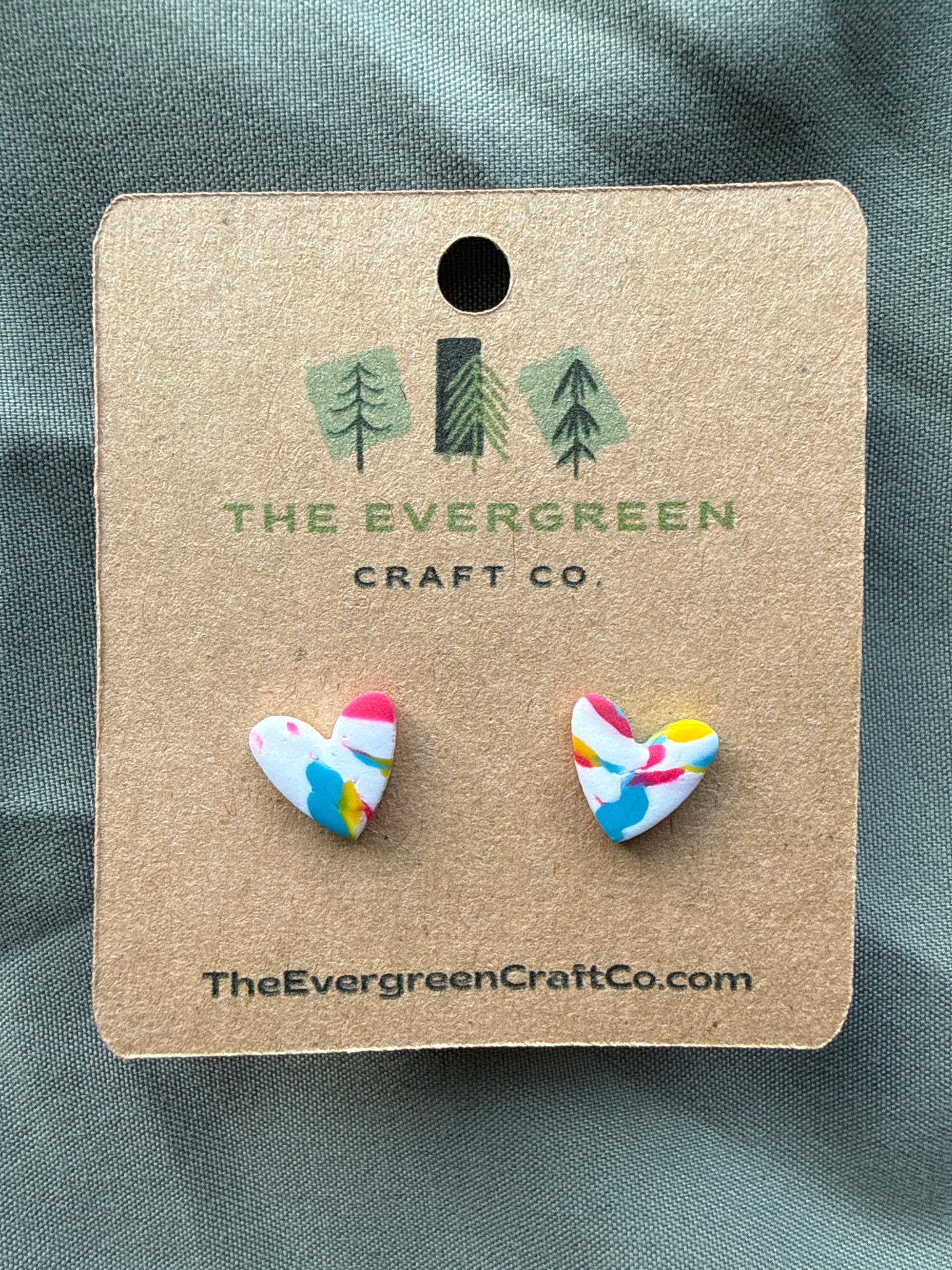 Pride Tie Dye Stud Earrings