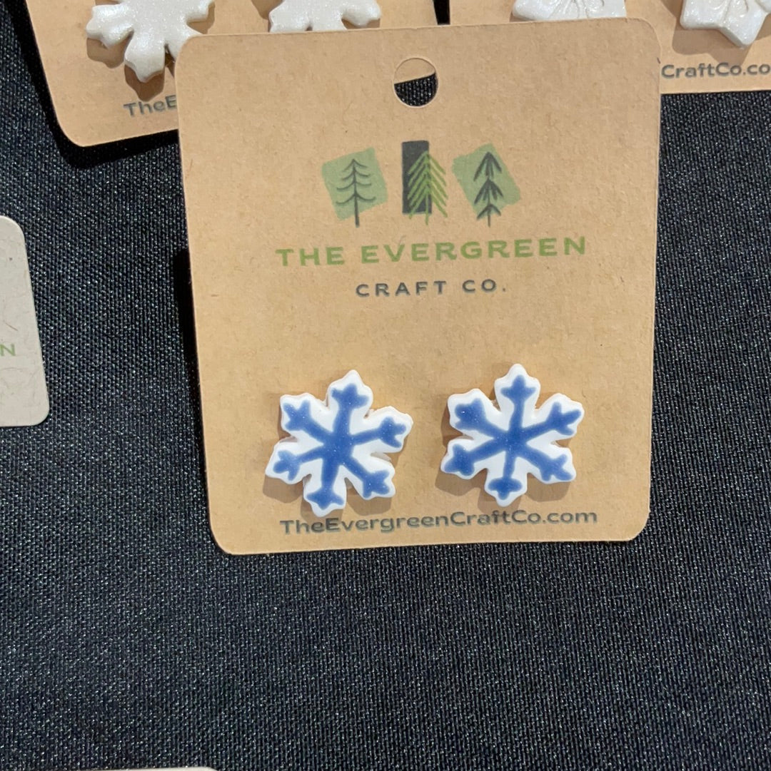 Snowflake Stud Earrings