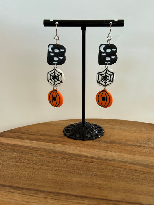 Spooky Boo Dangle Earrings