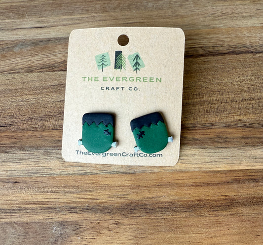 Frankenstein Stud Earrings