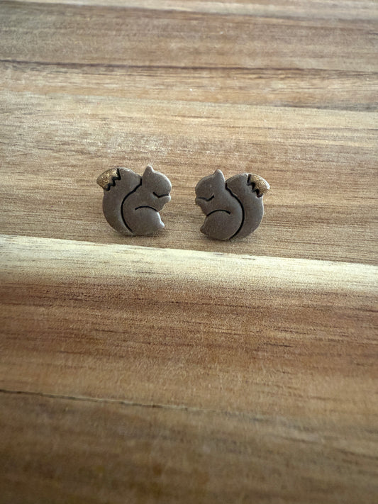 Squirrel Stud Earrings