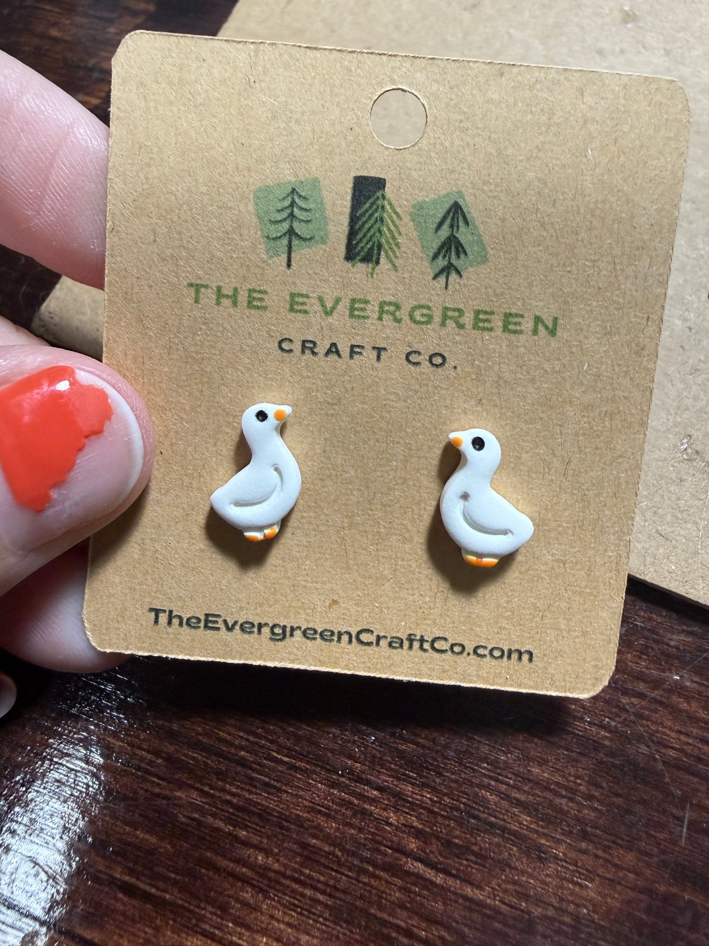 Goose Stud Earrings