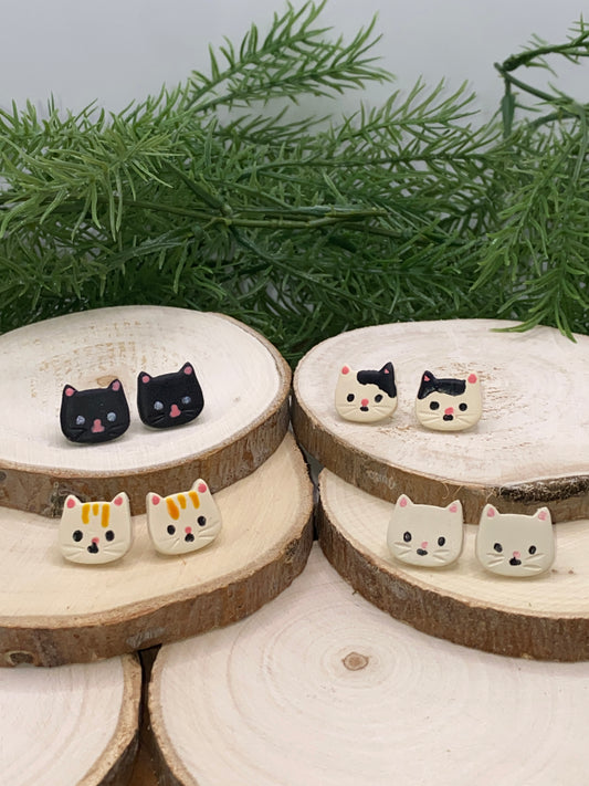 Cat Stud Earrings