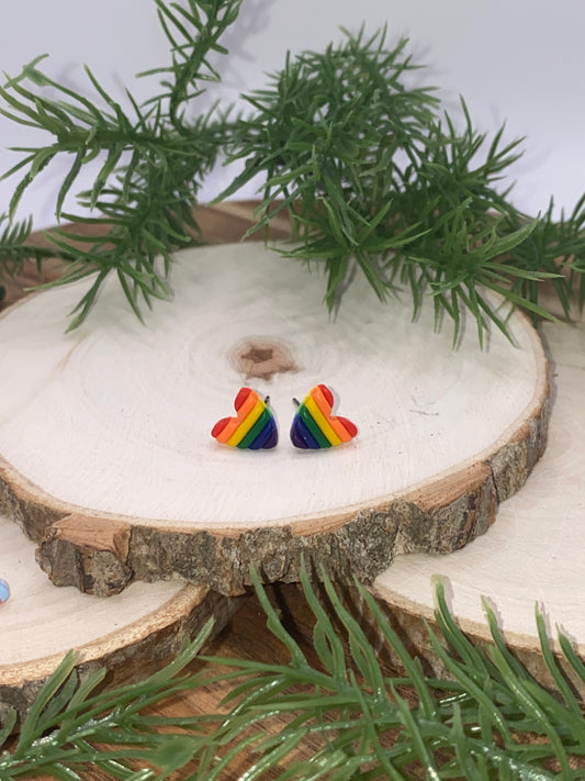 Rainbow Stud Earrings