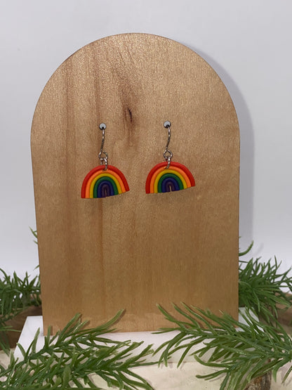 Pride Rainbow Dangle Earrings