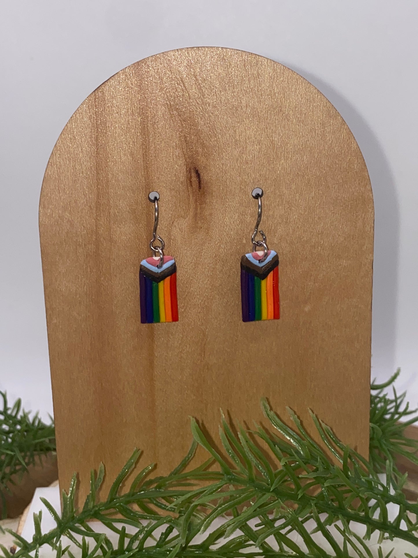 Pride Flag Dangle Earrings