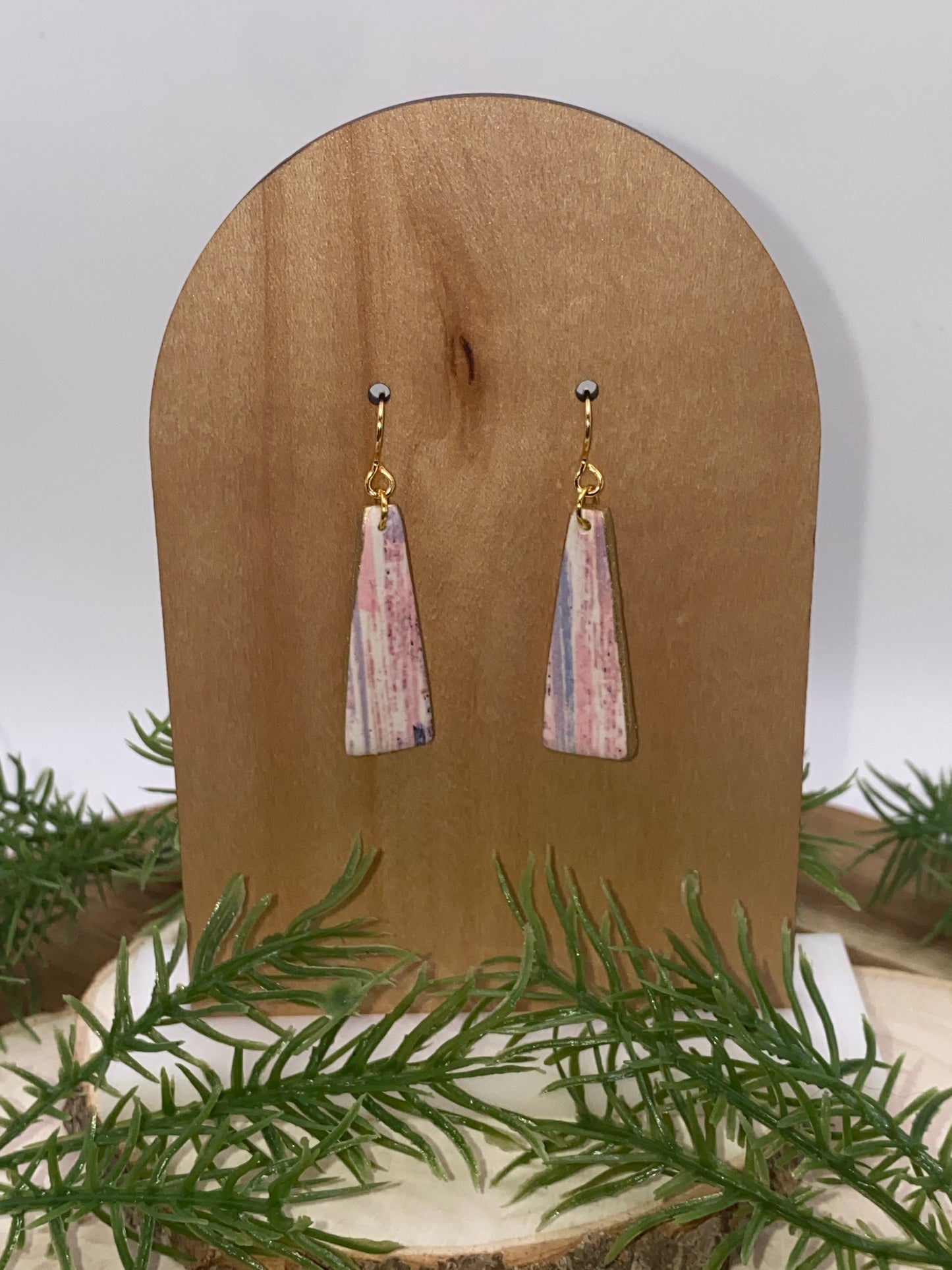 Striped Dangle Earrings