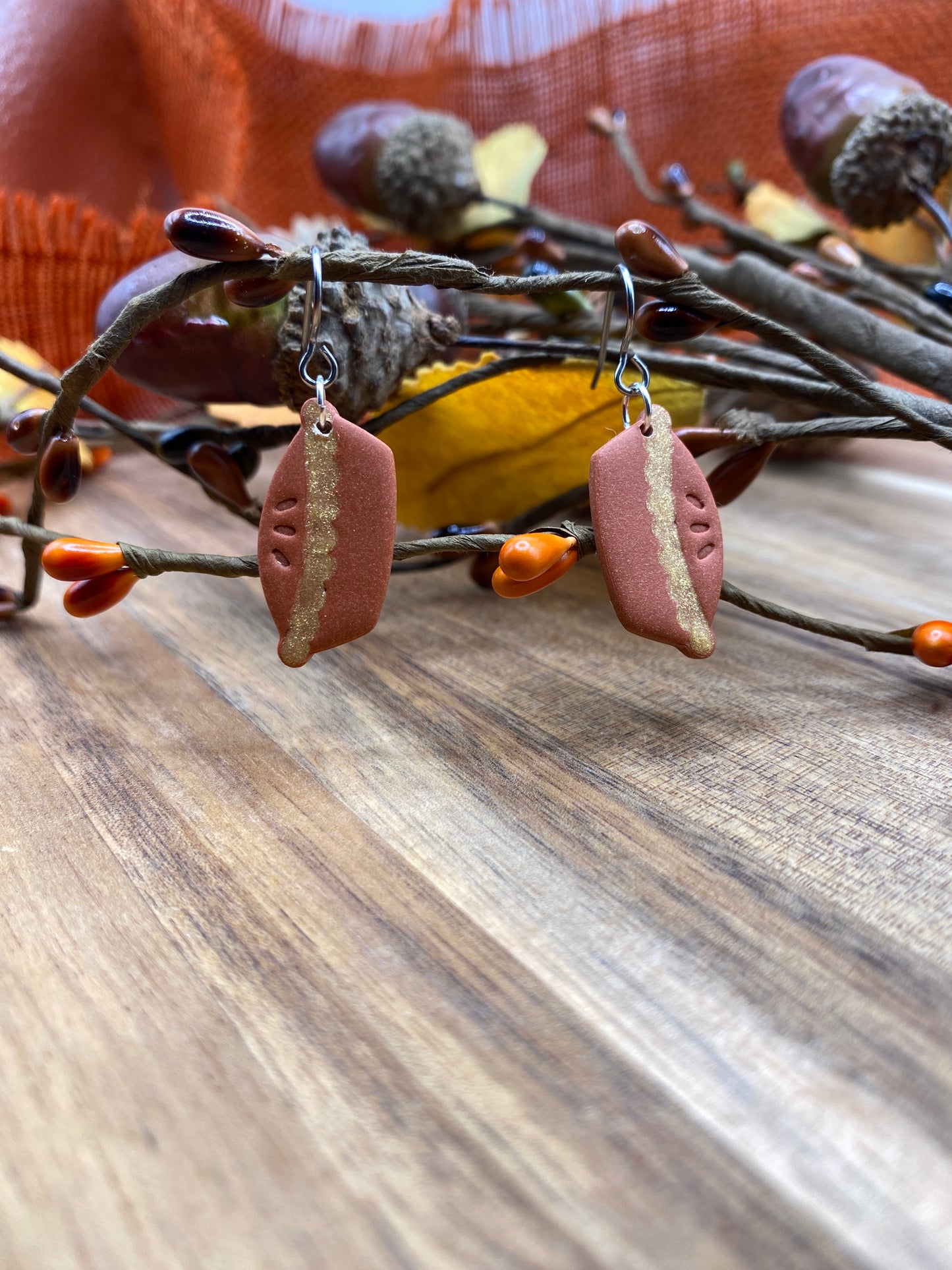 Pumpkin Pie Dangle Earrings