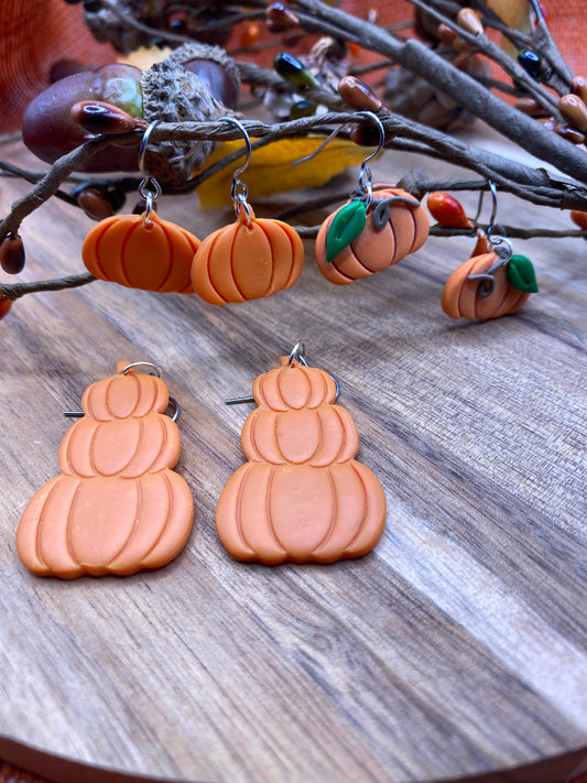 Pumpkin Dangle Earrings