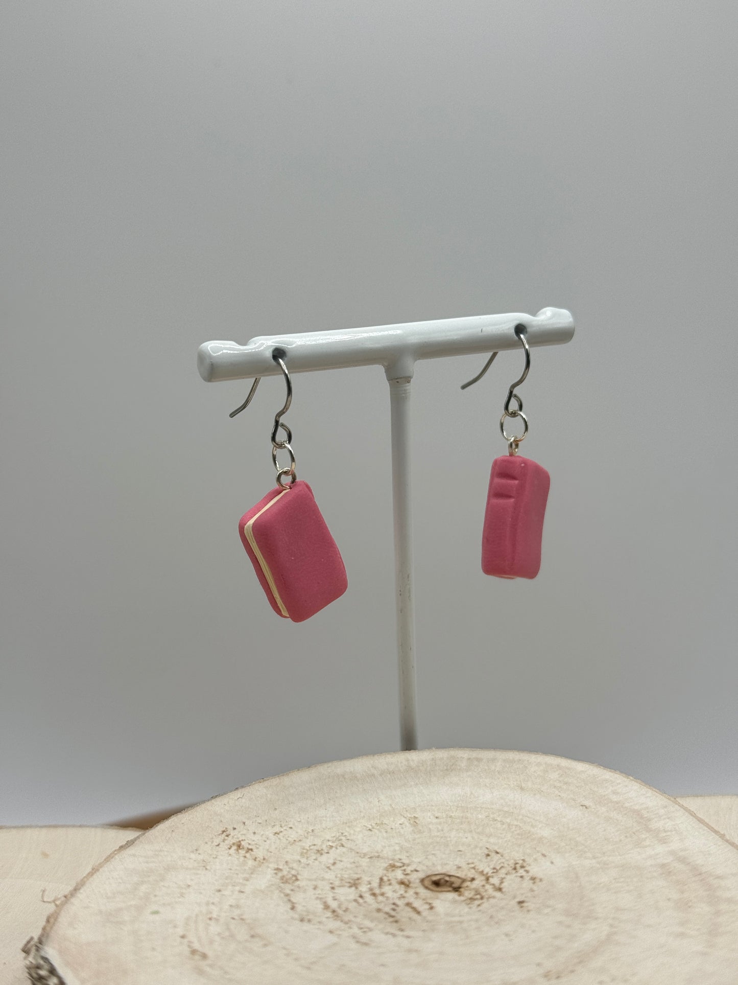 Book Dangle Earrings