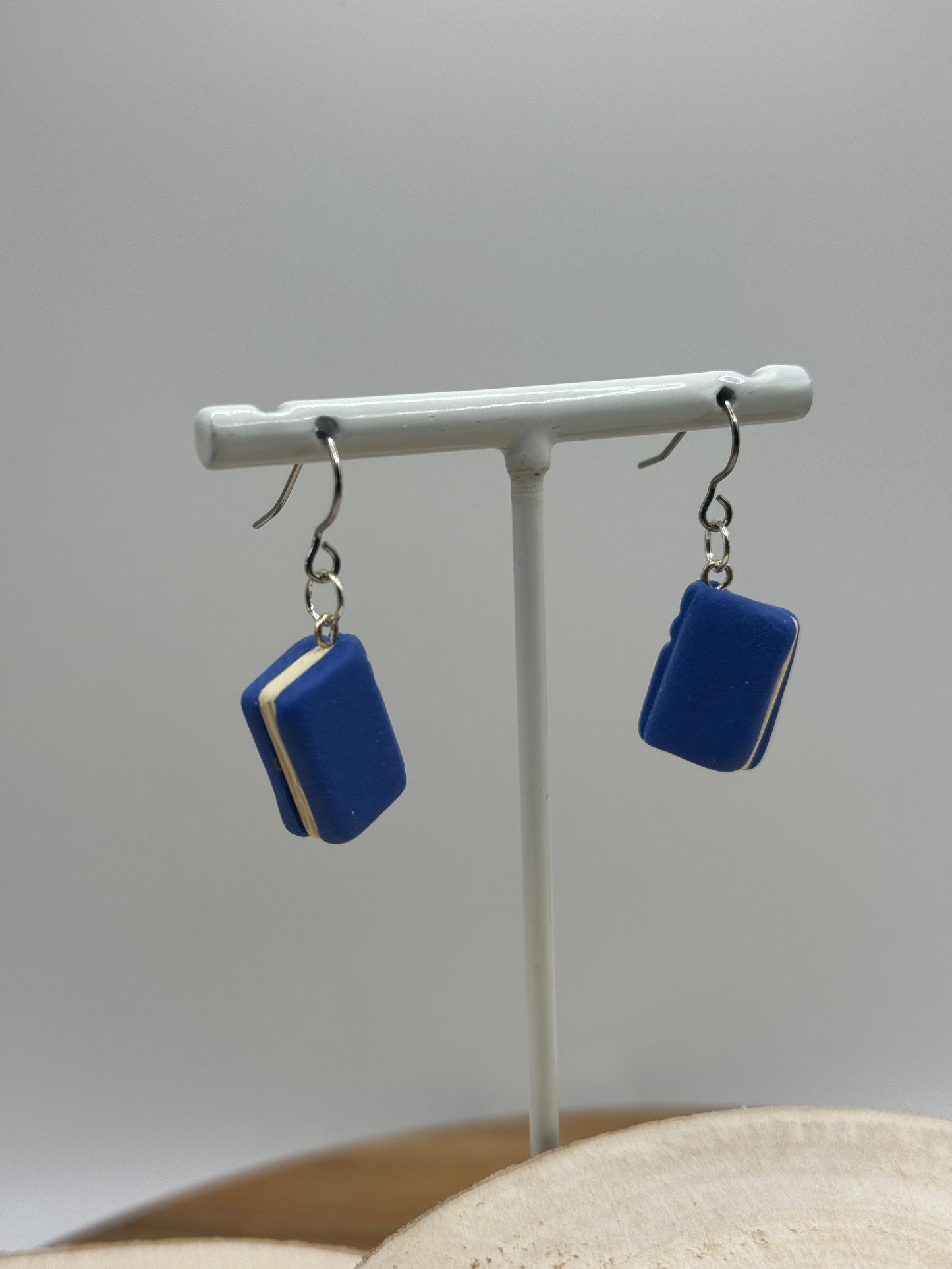 Book Dangle Earrings