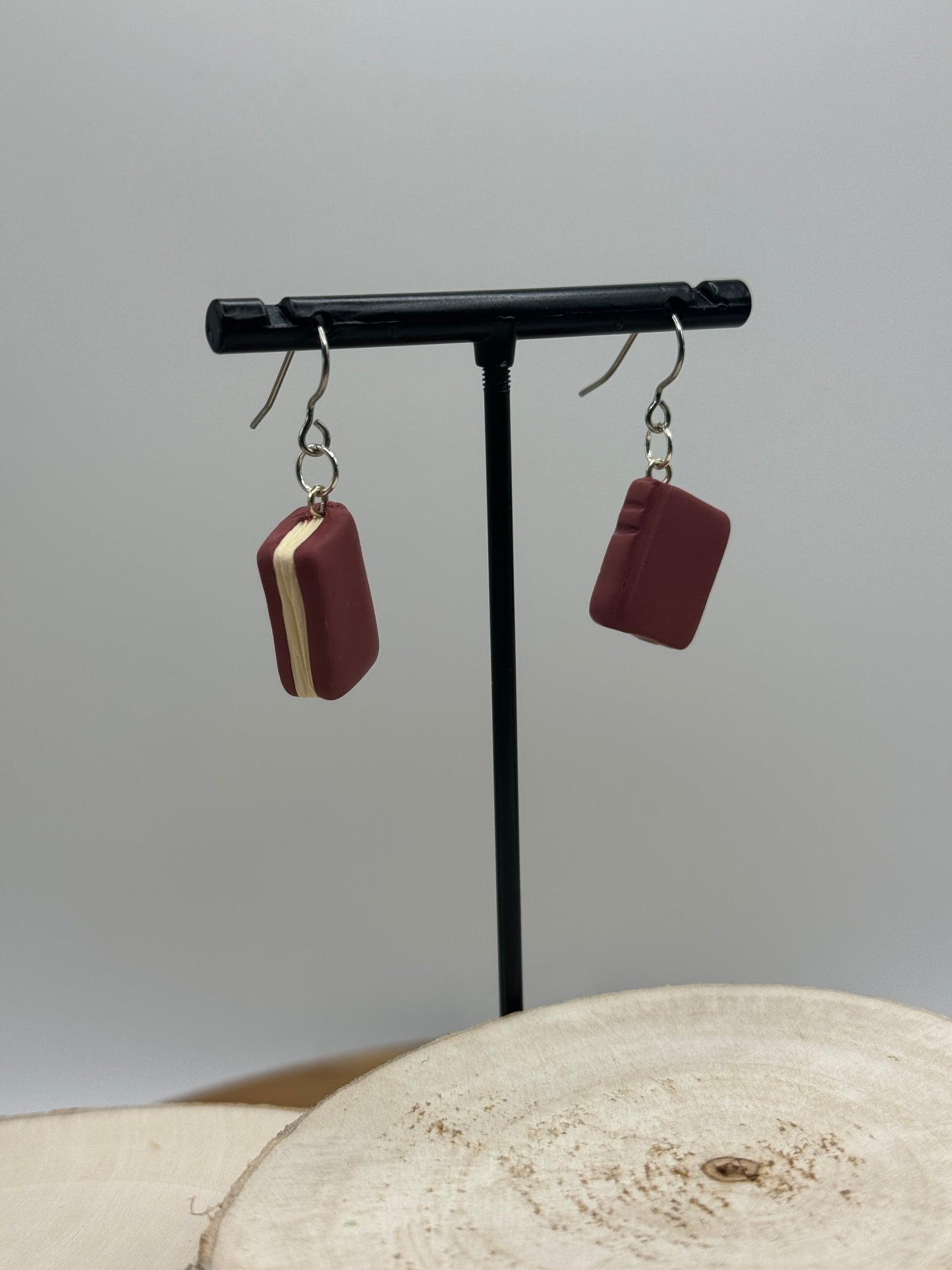 Book Dangle Earrings