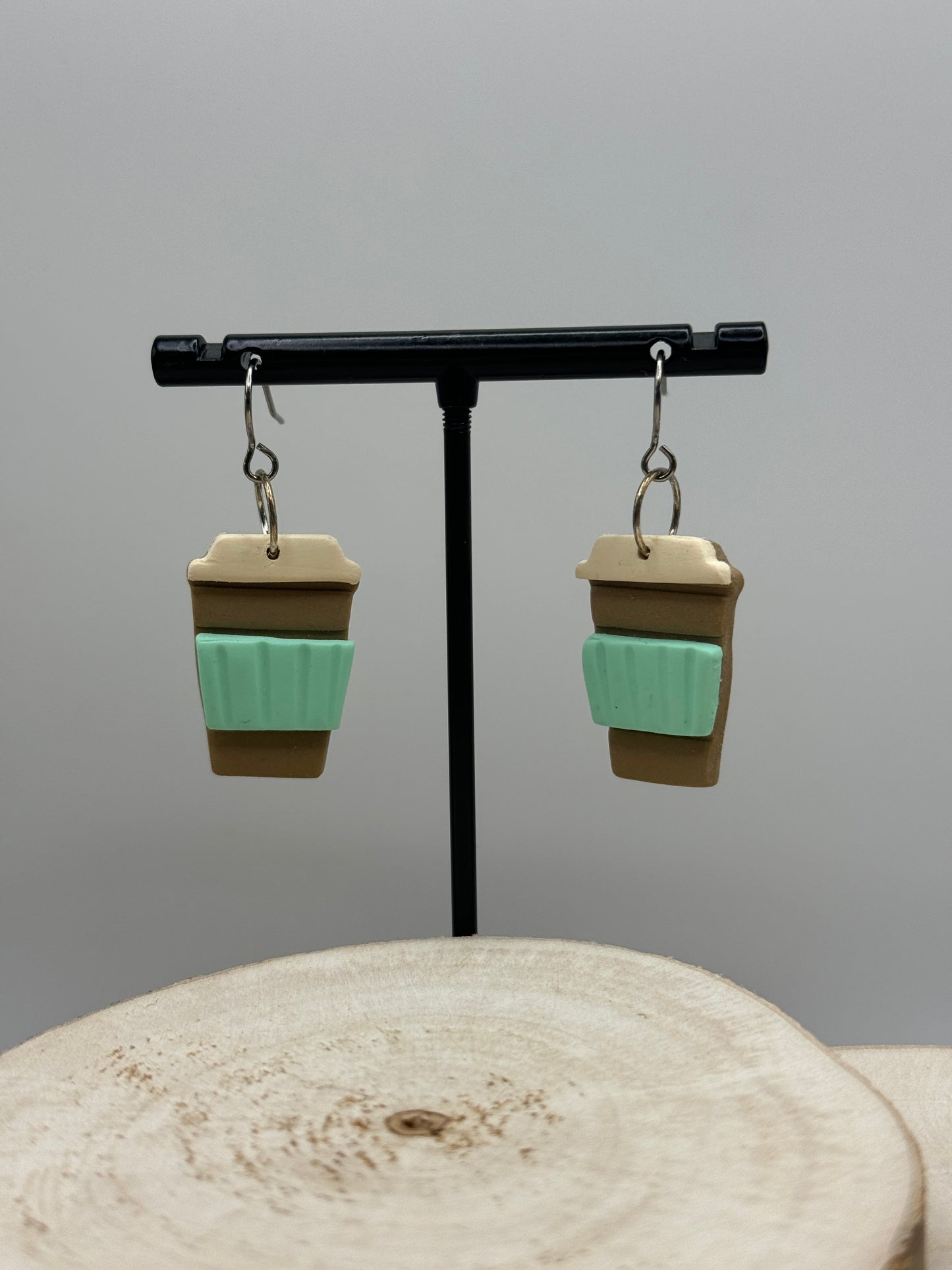 Coffee Cup Dangle Earrings