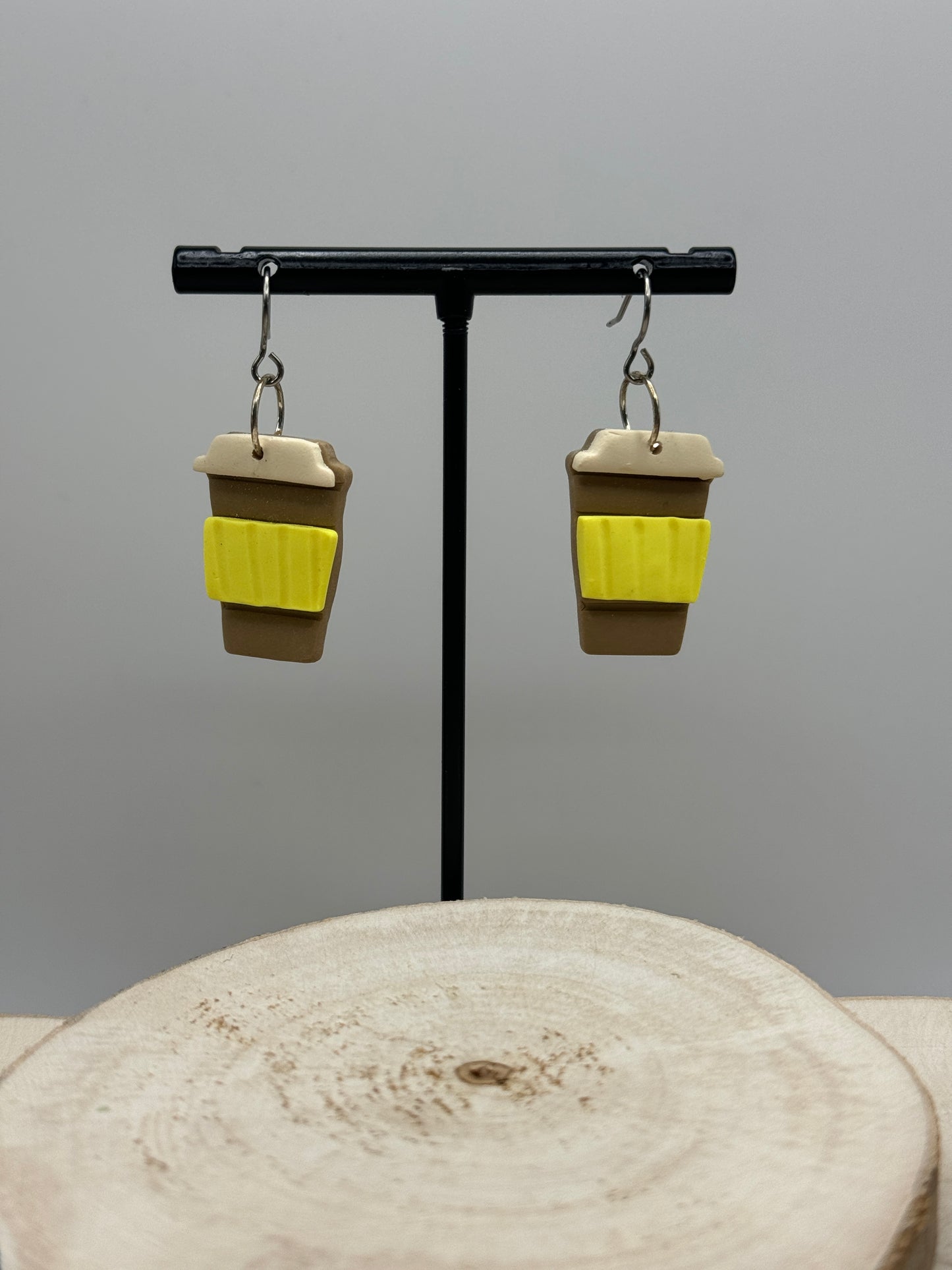 Coffee Cup Dangle Earrings