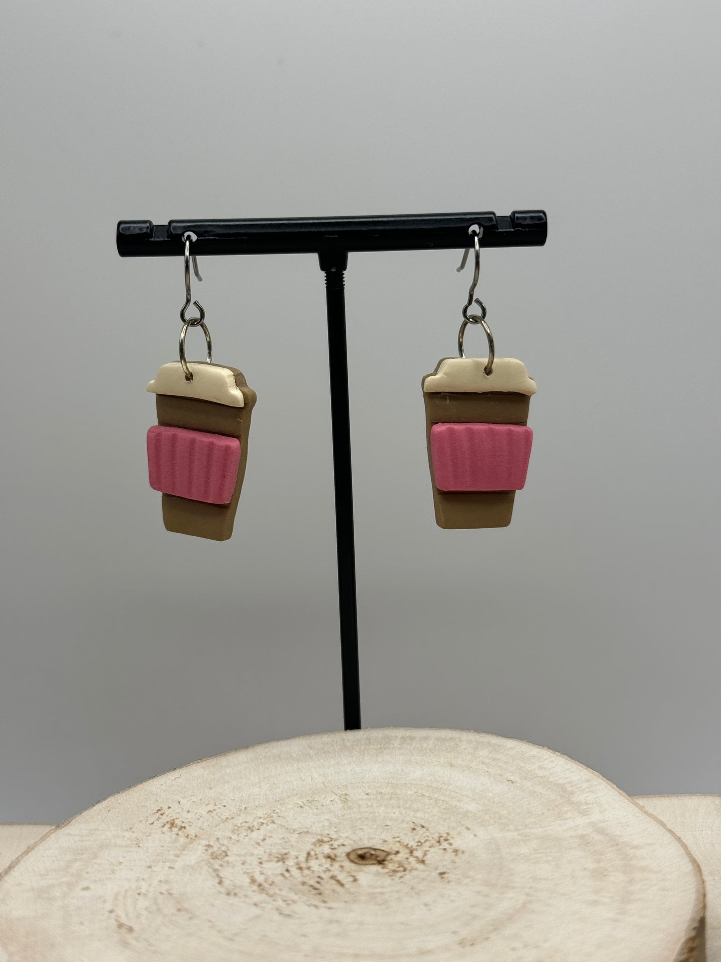 Coffee Cup Dangle Earrings