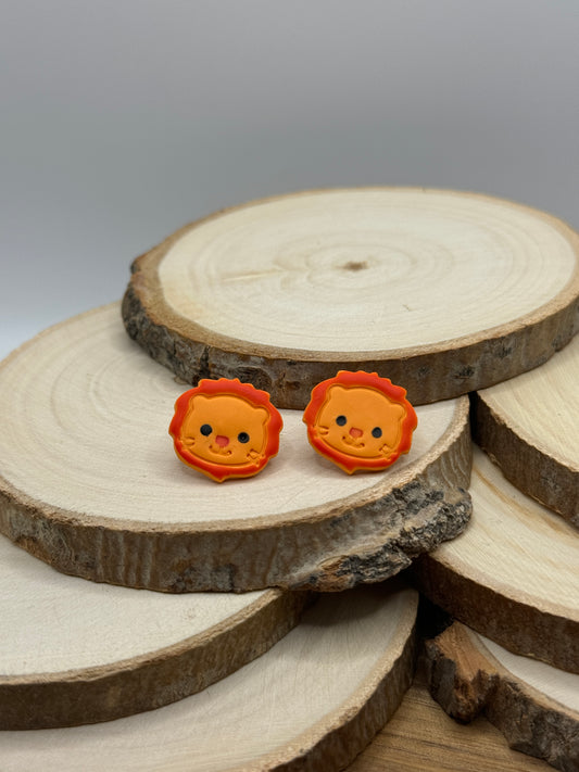 Lion Stud Earrings