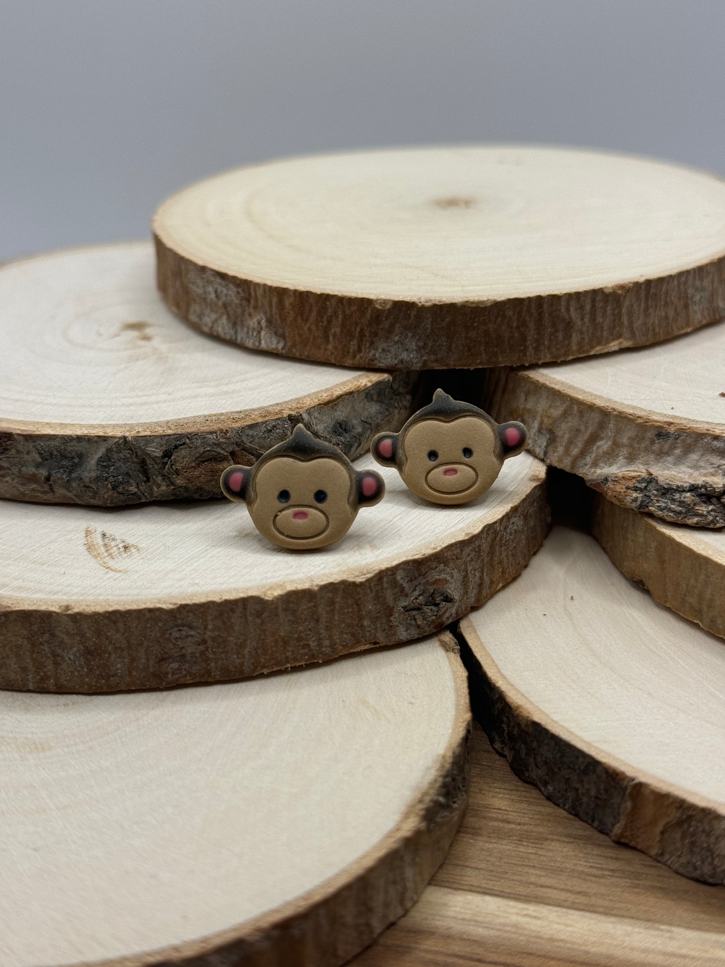 Monkey Stud Earrings