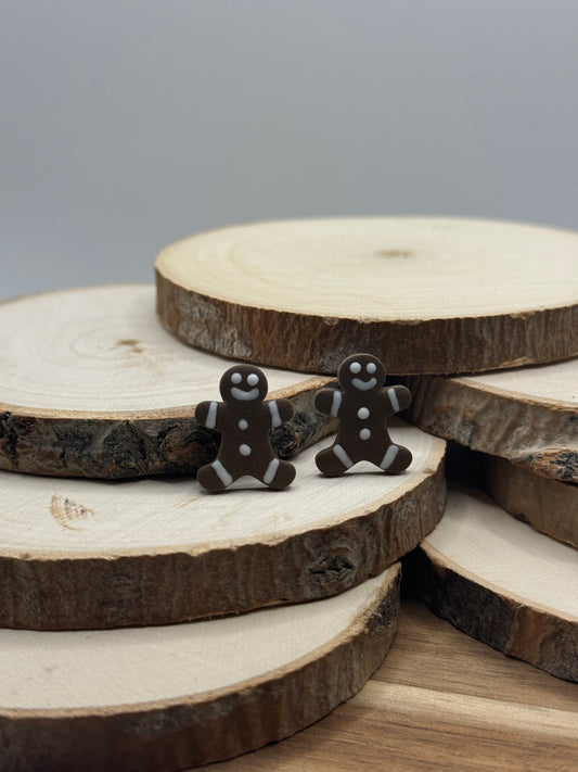 Gingerbread Stud Earrings