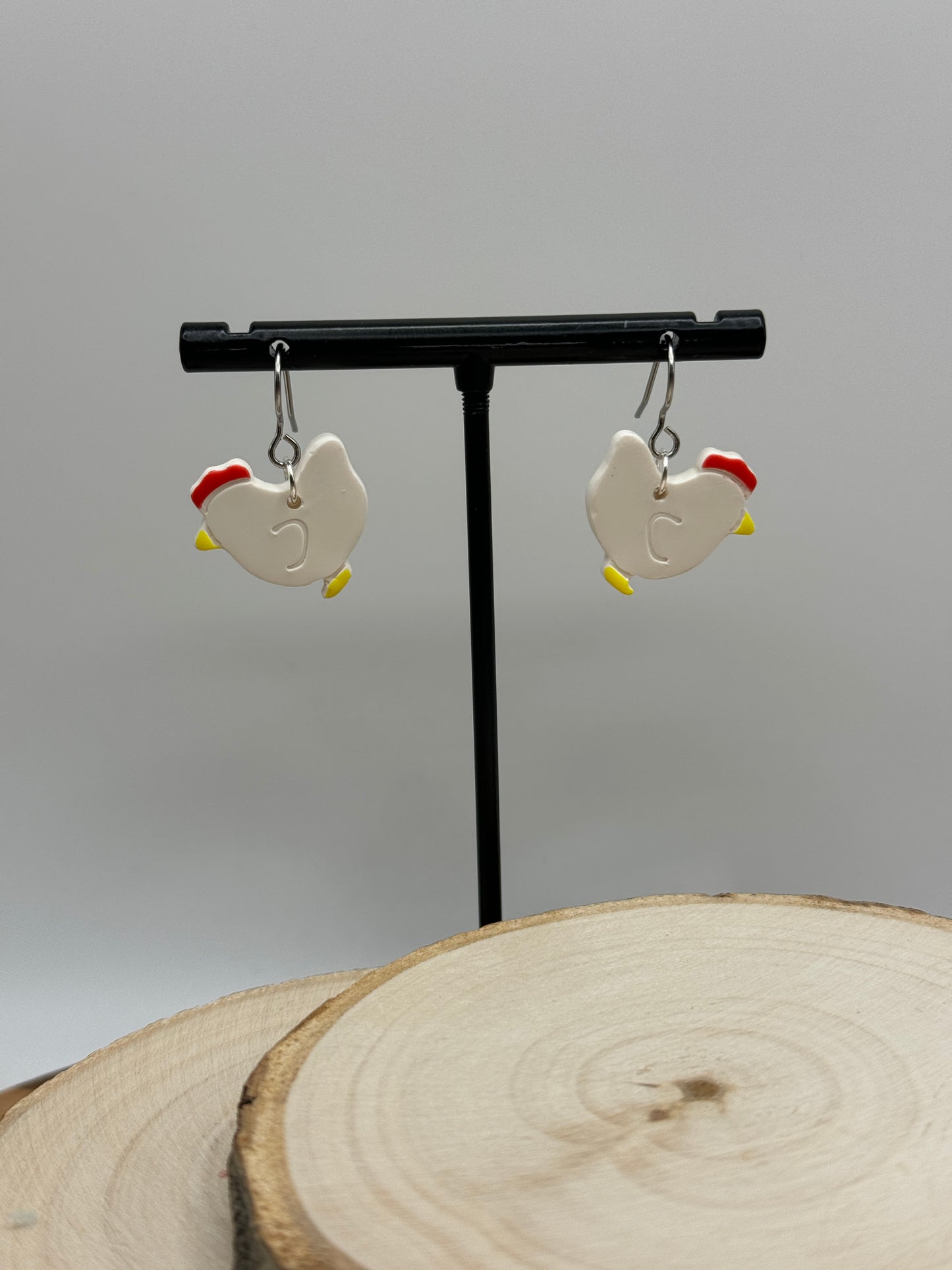 Chicken Dangle Earrings