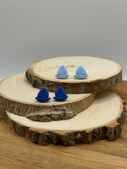 Sail Boat Stud Earrings