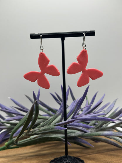 Large Butterfly Dangle Earrings
